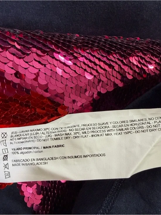 Self Love Club Blue Tee Sequin Graphic enbroided Tee - Picture 10 of 16